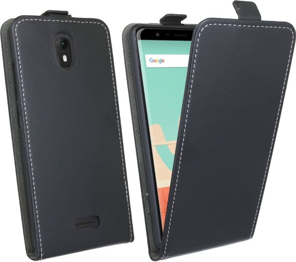 Wiko View Go Handyhülle Tasche Flip Case Smartphone Produktbild 