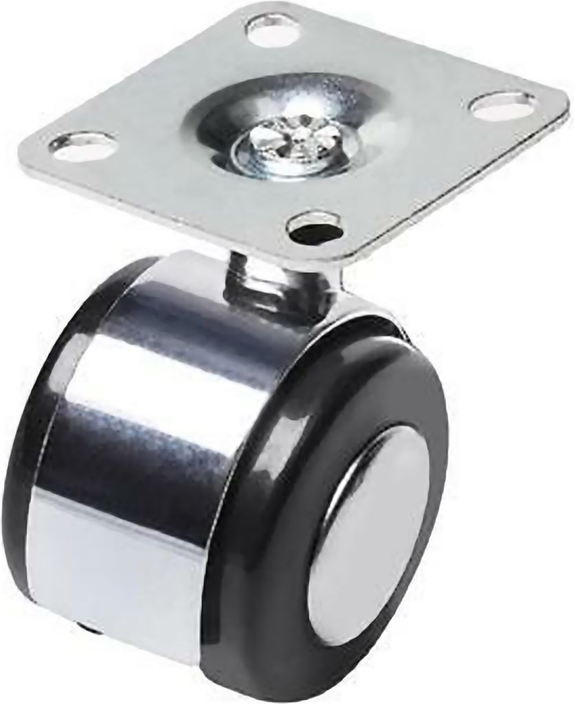 Möbelrollen Transportrollen Platte Möbelrolle Lenkrolle Weichbodenrollen Metall Ø50mm Ohne Bremse