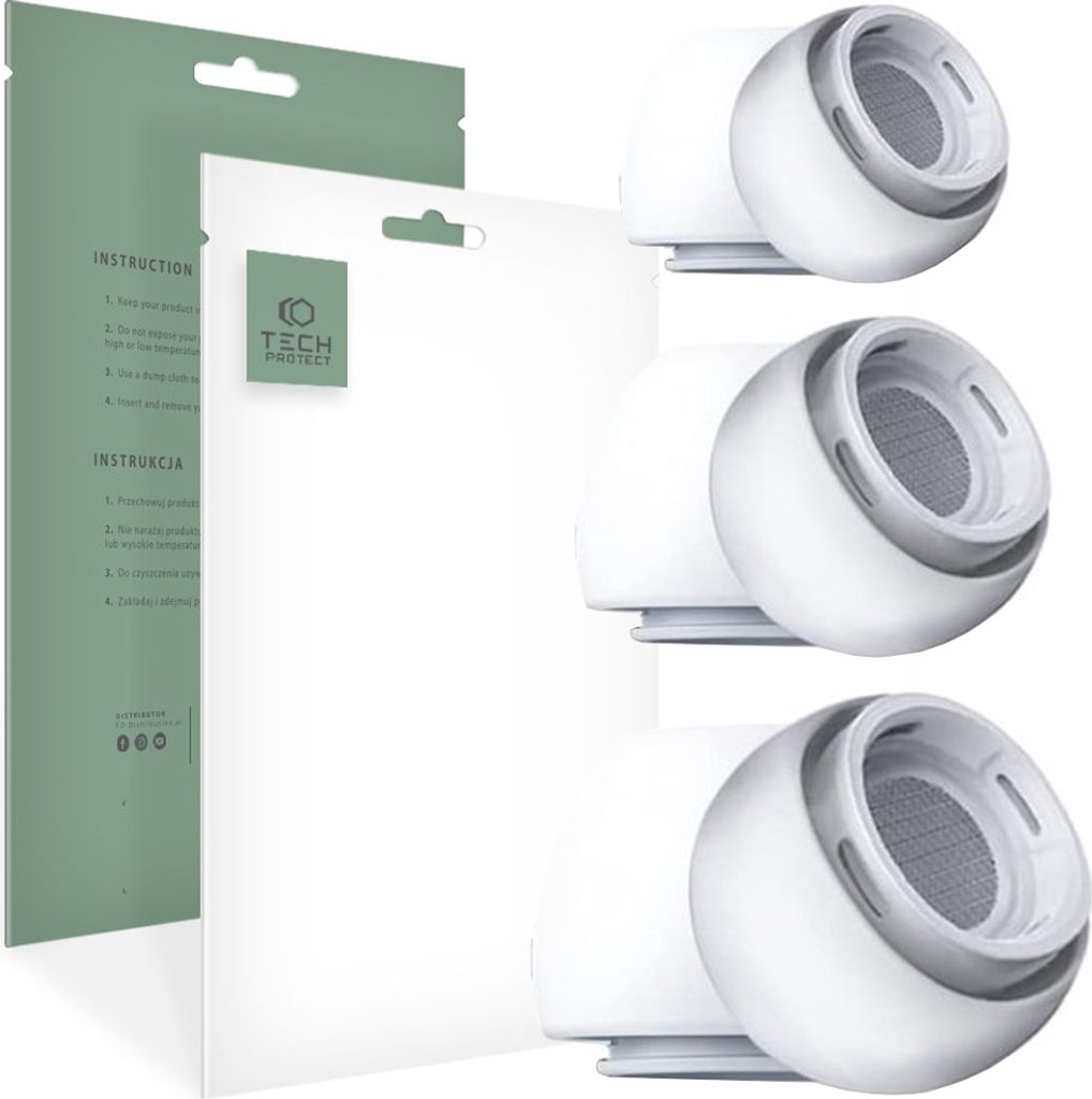 Tech-Protect Ušné Špičky 3 Balenie Apple Airpods Pro 1/2 Obrázok produktu 