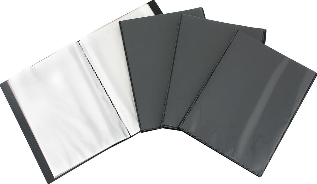 Sichtbuch DIN A4 10Hüllen Polypropylen schwarz