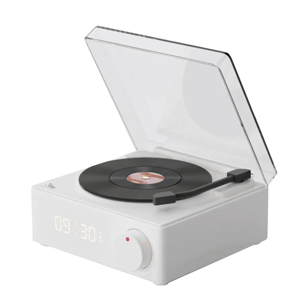 Enceinte sans fil Stéréo Hi-Fi Look Vinyle avec 3 Modes de Lecture Pro
