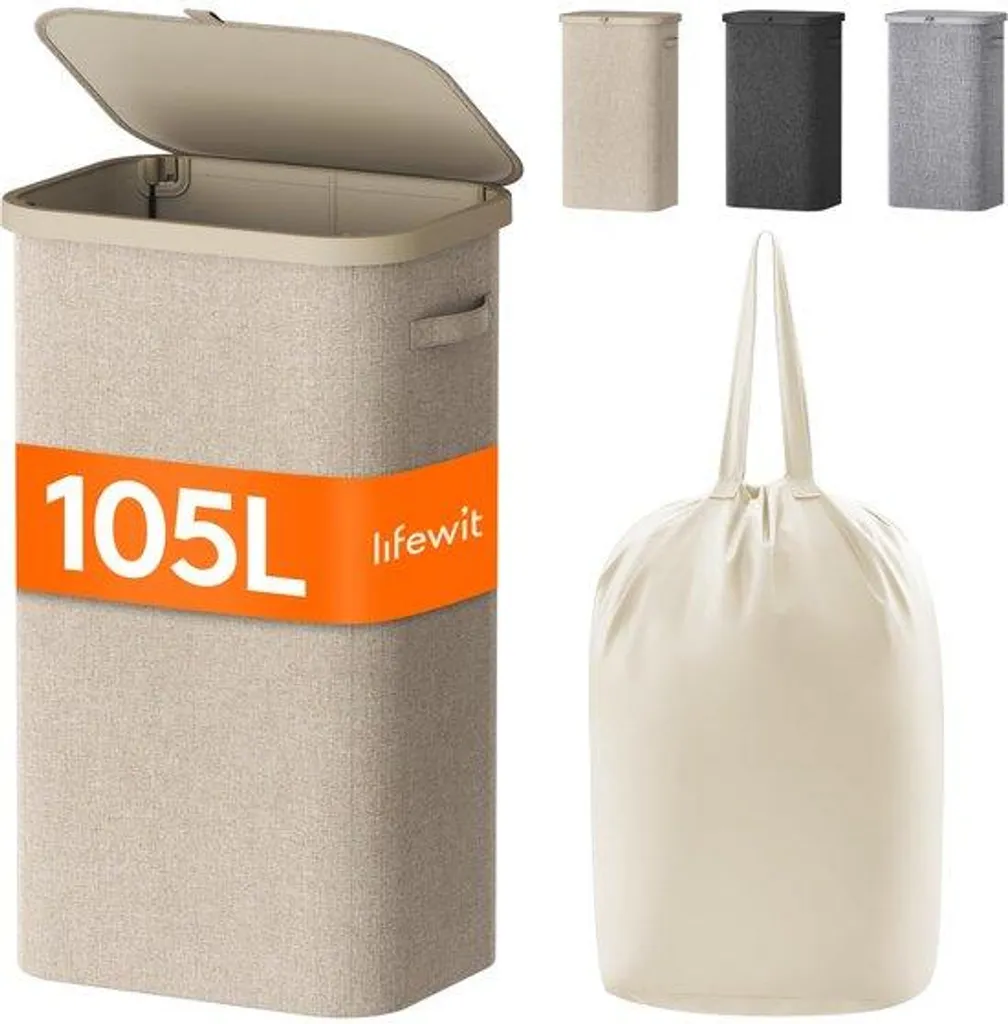 Grande bassine de lavage 105 L pliable pour camping et buanderie