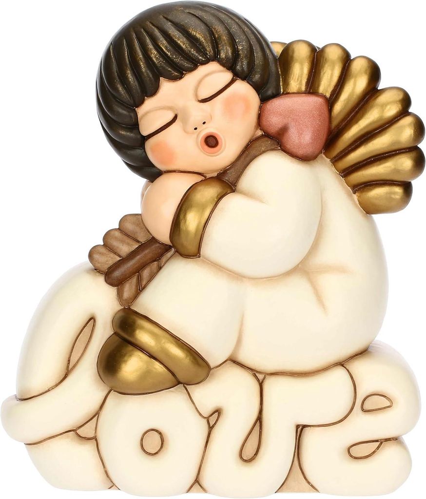 Thun Engel Amore auf Love-Schriftzug aus Keramik Angel Love, maxi 25,3 x 15,7 x 30 cm h E2238A80 Neuheit 2024