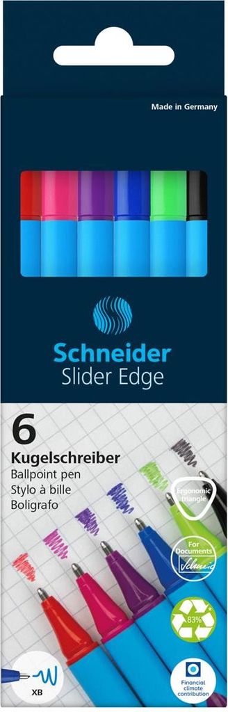Schneider Stylo à bille Slider Edge XB 152276 sort 6pc Image du produit 