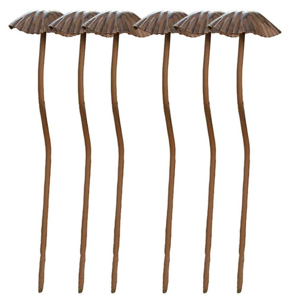 1/5/6/8/10-teiliges Pilz-Dekorationsset aus Schmiedeeisen, leichte und stabile Konstruktion, Schreibtischdekoration, Gartendekoration, Heimdekoration