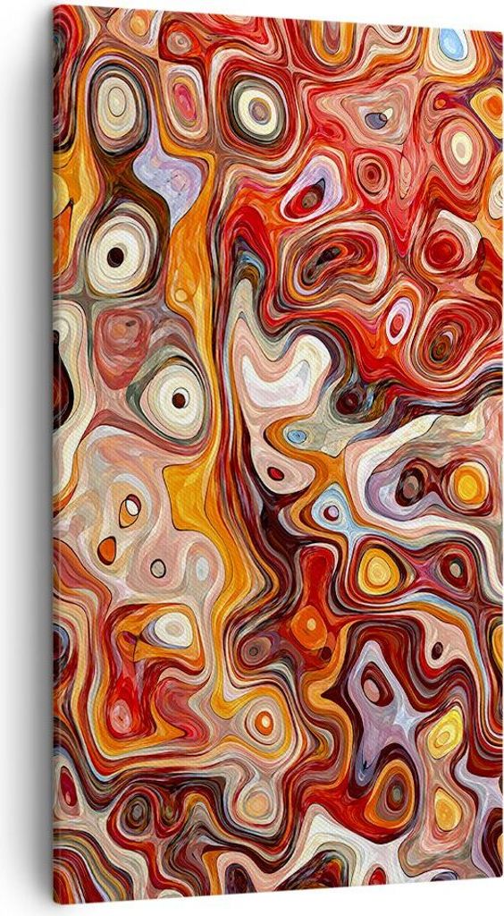Bild auf Leinwand - Leinwandbild - Abstraktion modern - 45x80cm - Wand Bild - Wanddeko - Wandbilder - Leinwanddruck - Bilder - Kunstdruck - Wanddek...