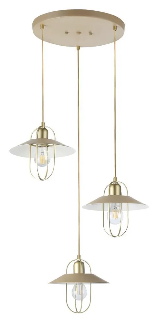 Suspension E27 or Nesrin 3520 pour éclairer une pièce sombre avec style