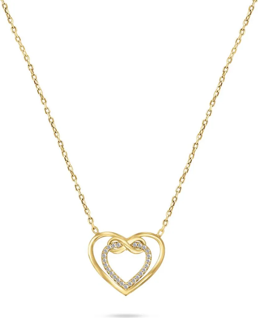 Collier doré romantique NCL31Y - Idéal pour un cadeau de Saint-Valentin