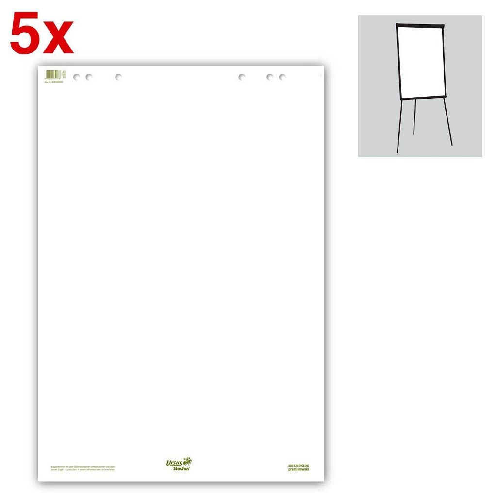 Ursus Green Flip Chart blanko - 80 g/m² Produktbild 
