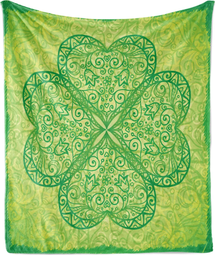 Coperta da Viaggio ABAKUHAUS Pile Flanella 125x175 cm Verde