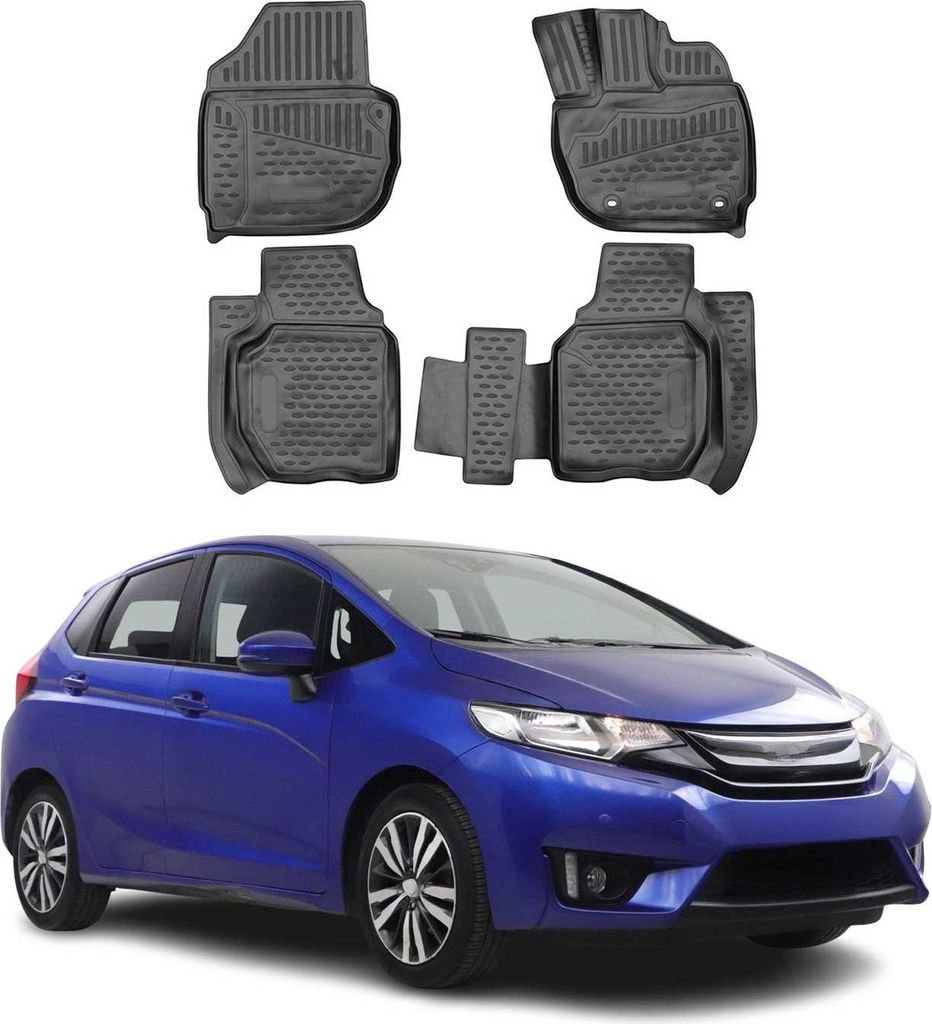 2014-2021 Honda Jazz tappetini TPE nero 4 pz Immagine del prodotto 
