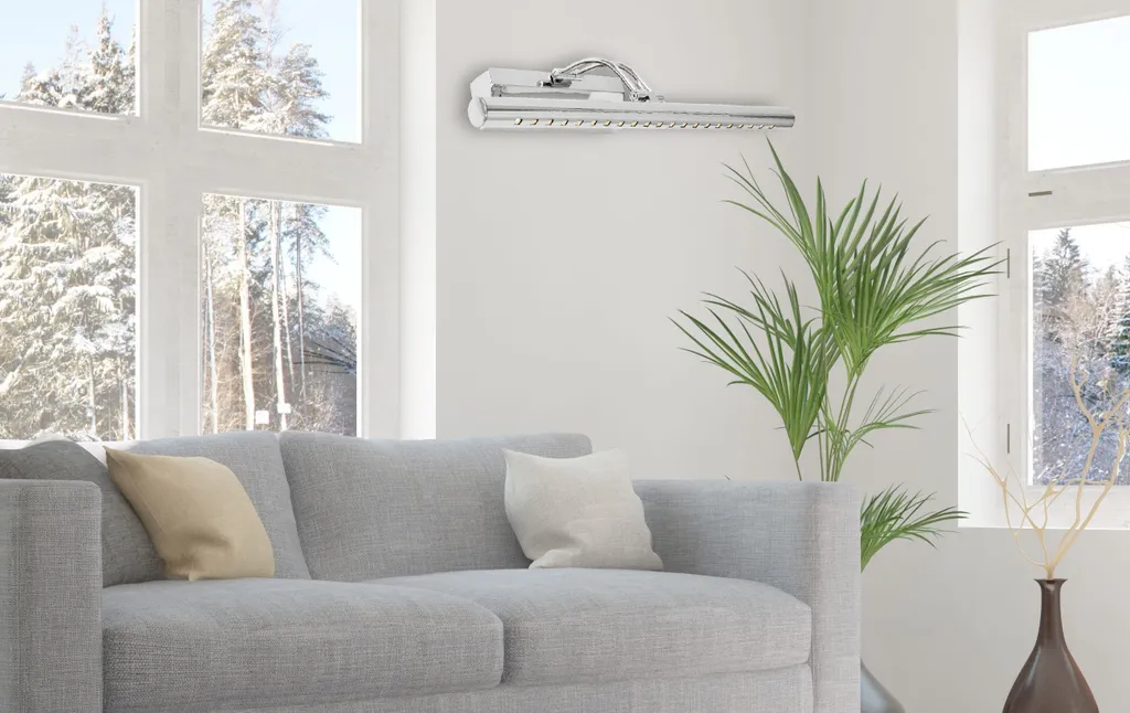 Luminaire Mural LED Chrome 40cm Toolight APP364-1W Éclairage Design Moderne