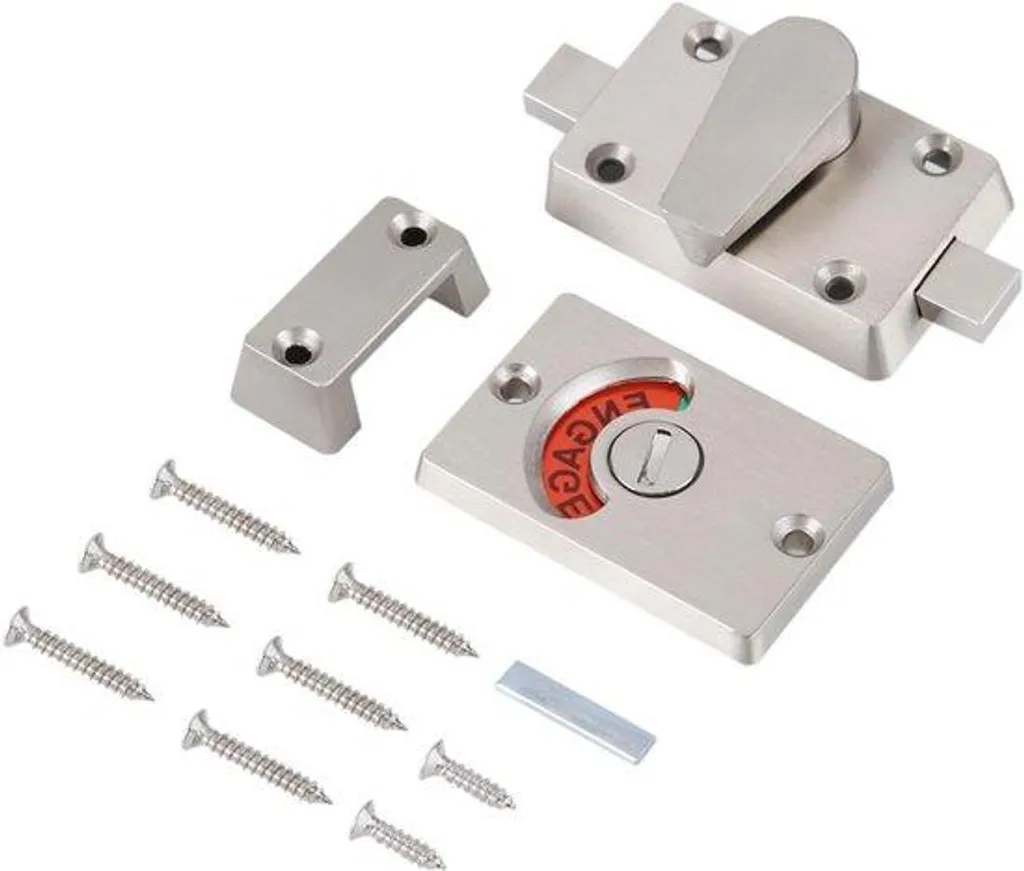 Verrou indicateur d'occupation en inox 304 pour intimité totale de WC