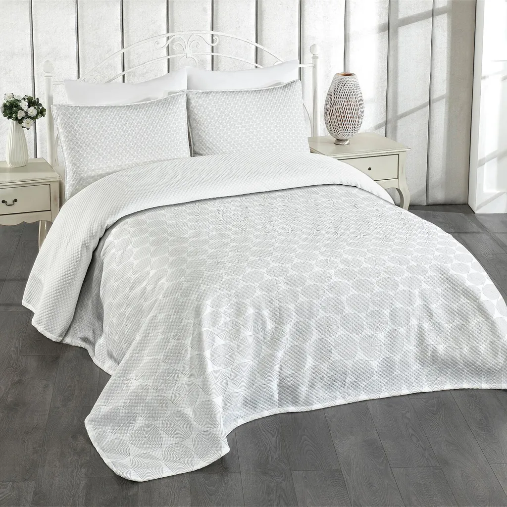 Set Letto ABAKUHAUS Boho Grigio 264x220 cm - Spirito Azteco