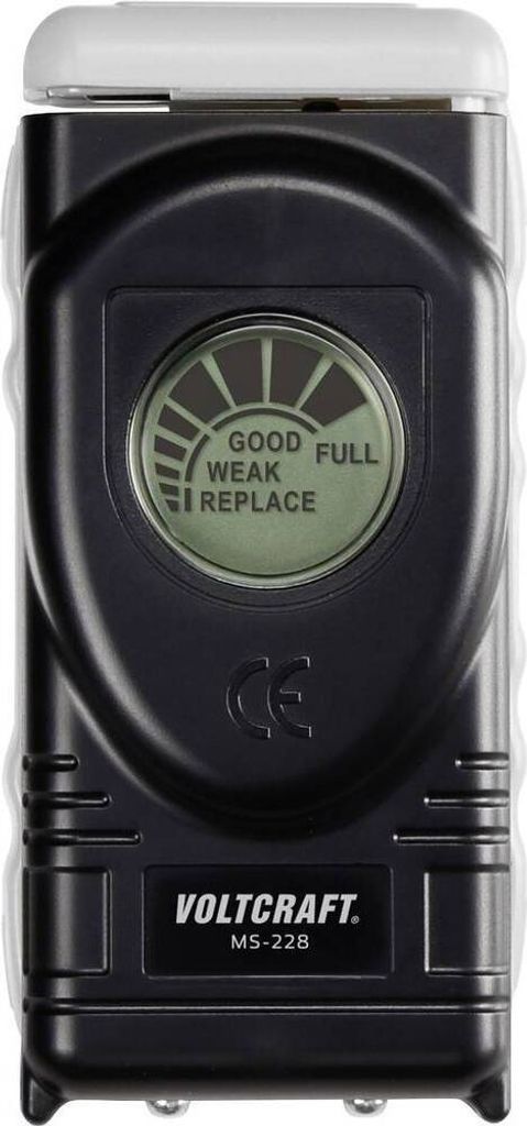 VOLTCRAFT Batterietester MS228 Messbereich (Batterietester) 1,5 V, 1,55 V, 9 V Batterie MS228