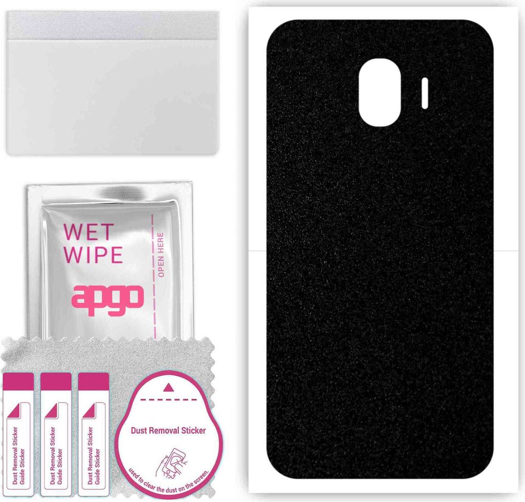 apgo Rückseite Schutzfolie, Skin, kompatibel mit Samsung Galaxy J2 Pro (2018), Hinten Displayschutzfolie aus Vinylfolie, kratzfest, einfache Monta...