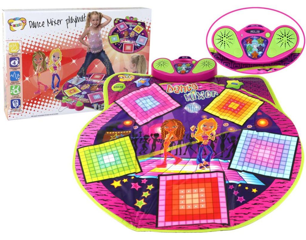 Batteriebetriebene Tanzmatte Licht und Ton 91x93cm