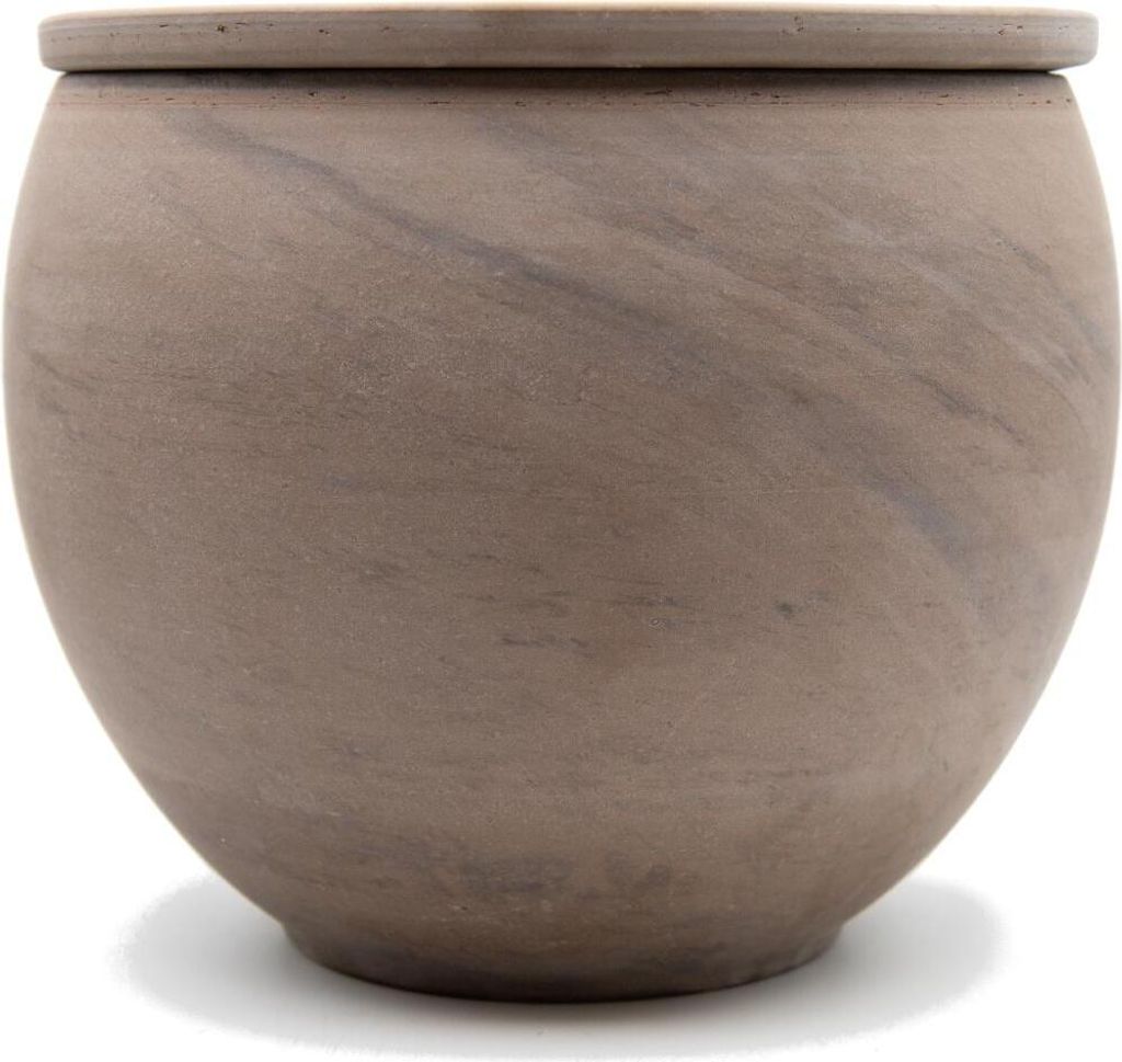 Blumentopf Aquatic Luna basalt Ø 17 cm Ton imprägniert, Topf in Topf