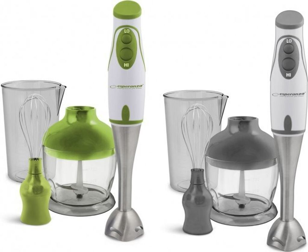 Esperanza EKM003E Mixer 0,75 l Pürierstab 450 W Grau, Weiß Produktbild 4