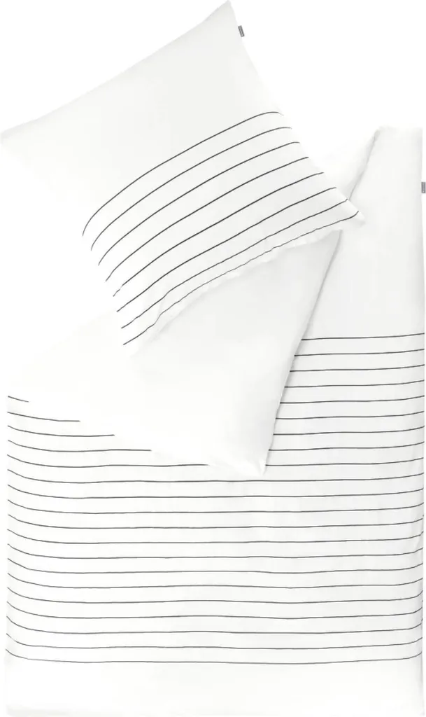 Musterring SIMPLE Bianco 140x200: Biancheria Letto Renforcé Minimal