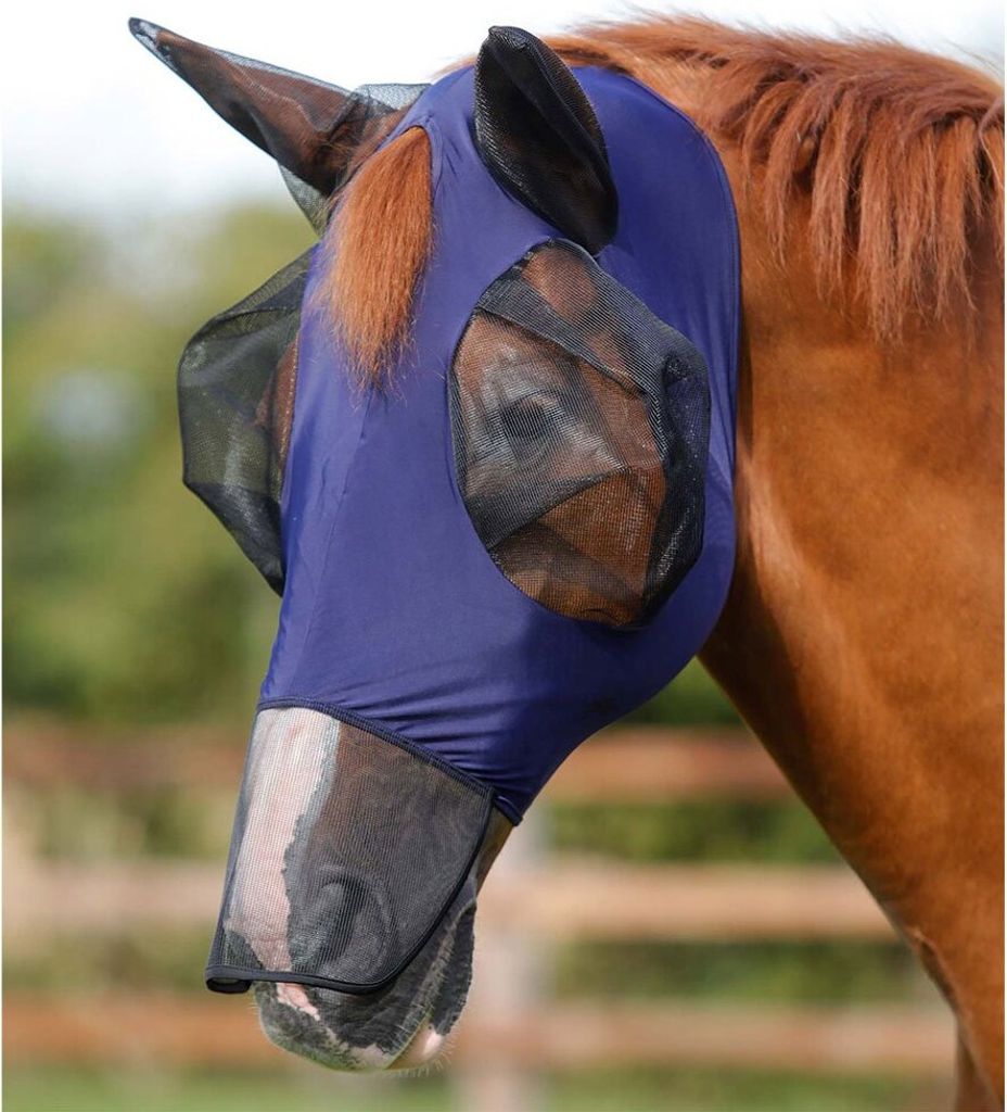 Premier Equine Comfort Tech Xtra Elasthan Fliegenmaske Lila S Lila S