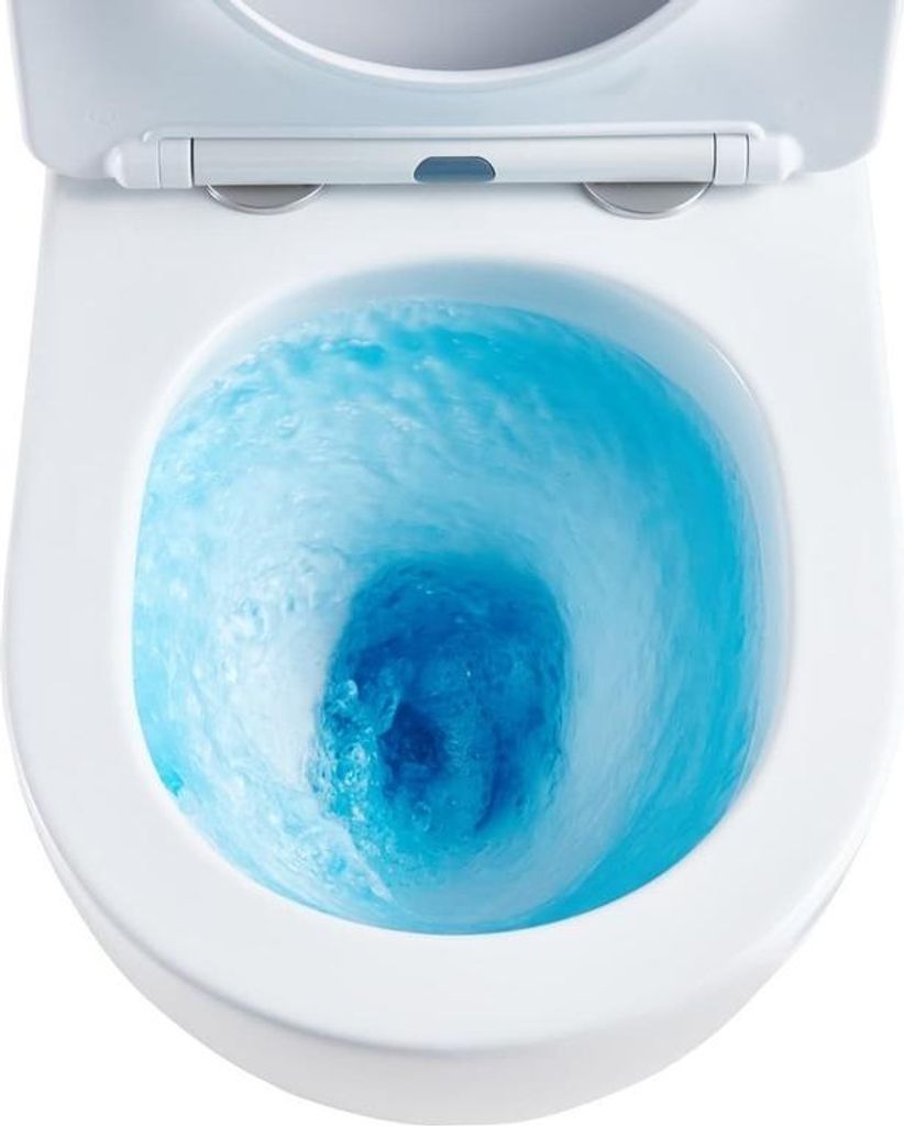 SAT Wand-WC mit Tornado-Spülung und WC-Sitz mit SoftClose, glänzend weiß