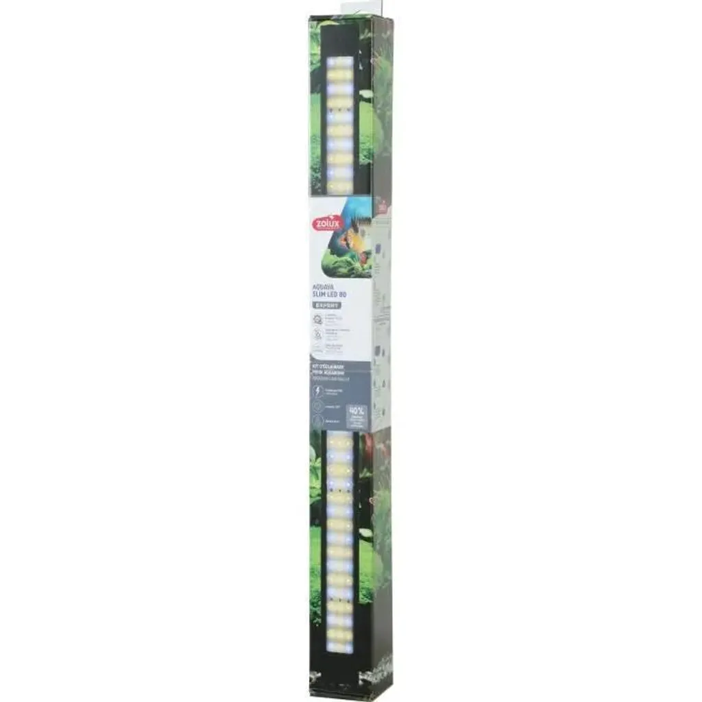 Éclairage LED extra-plat Zolux 80 cm à intensité variable pour aquarium