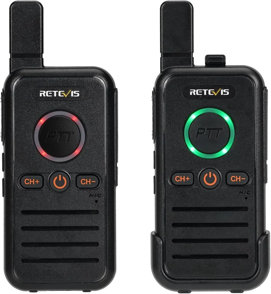 Retevis RB645 Walkie-Talkie PMR446 Ricaricabile: Radio Professionale Doppio PTT