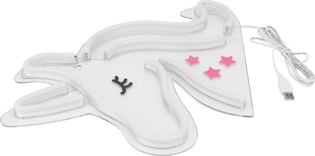 Néon LED mural rose sans installation complexe décoration USB 5V - 5