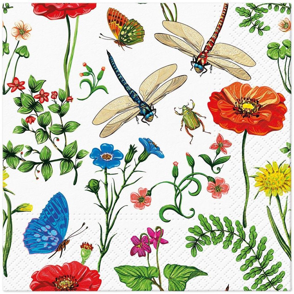 Servietten 33x33 cm - Wild Bloom