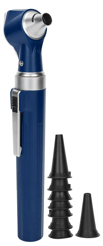 Otoscope Médical de Diagnostic Bleu avec Endoscope et Miroir de Tympan