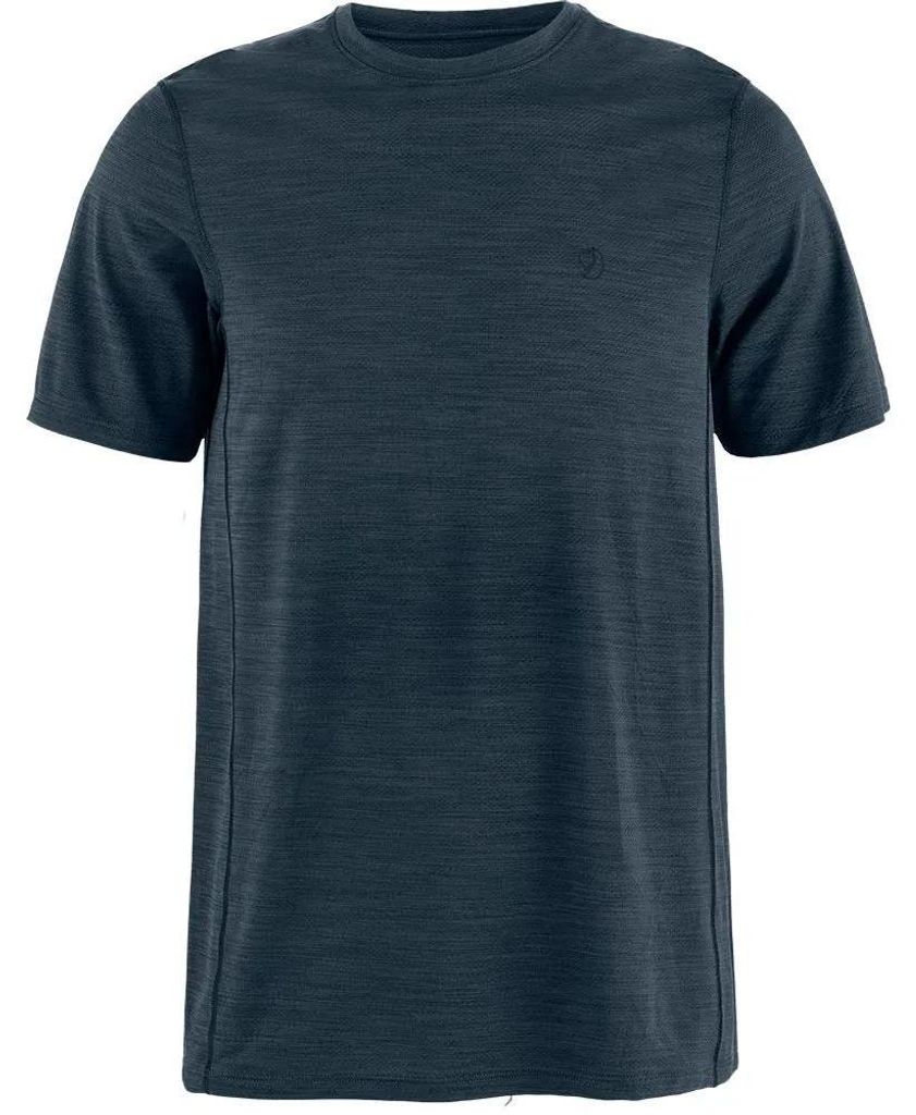Fjällräven Abisko Lite Kurzarm-t-shirt Blau L Mann Blau L