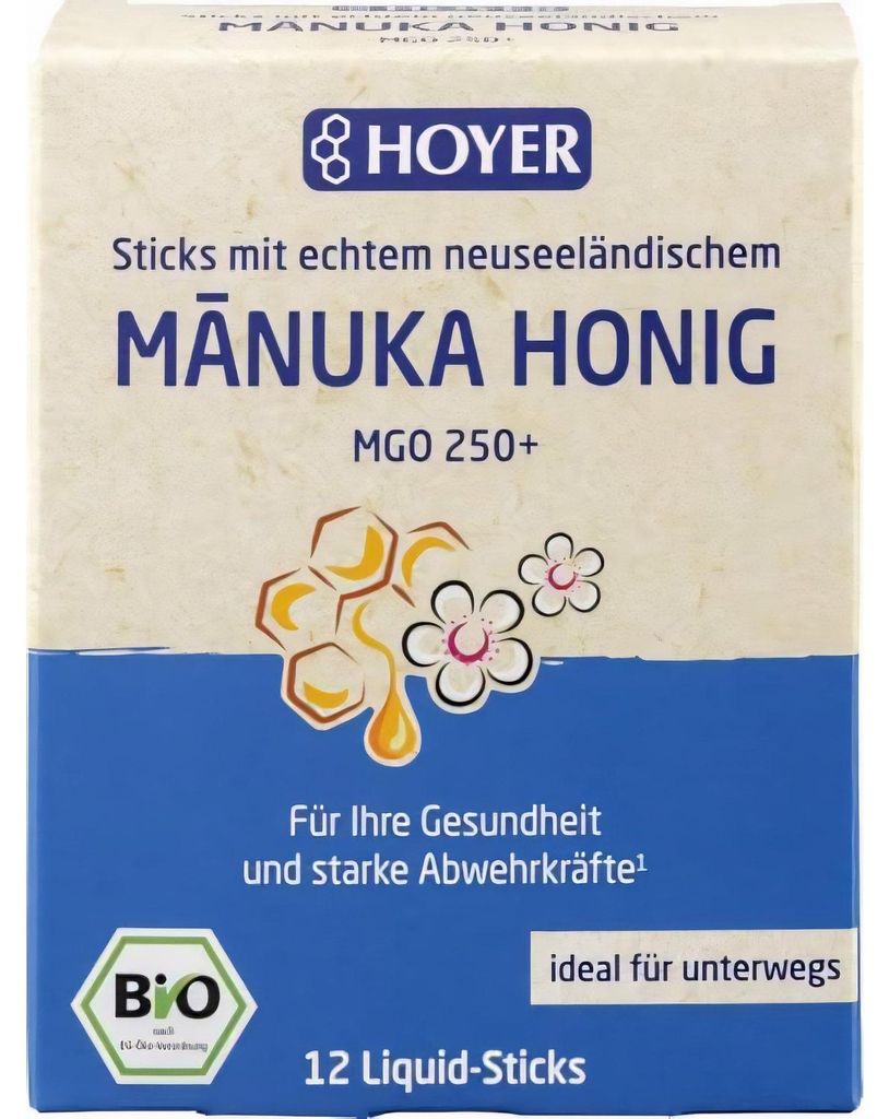Manuka honey - MGO 250+ 12 monodosis líquidas, 96g Imagen del producto 