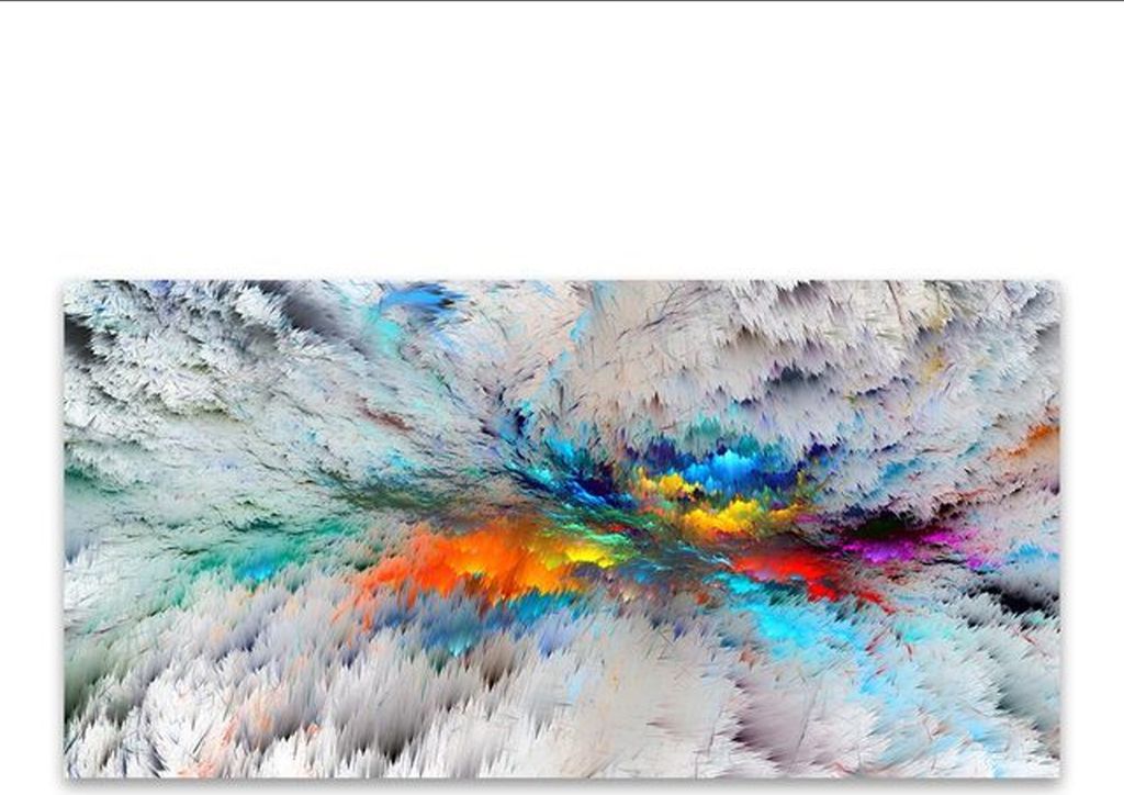 TPFLiving Kunstdruck LW-303 (OHNE RAHMEN) Poster - Leinwand - Wandbild - Hochauflösender Giclée-Druck, langlebig und hochwertig - Abstrakte Struk...