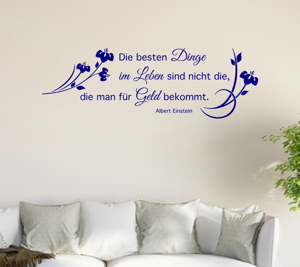 Die besten Dinge ... Wandtattoo in 6 Größen - Wandaufkleber Wall Sticker - Dekoration, Küche, Wohnzimmer, Schlafzimmer, Badezimmer