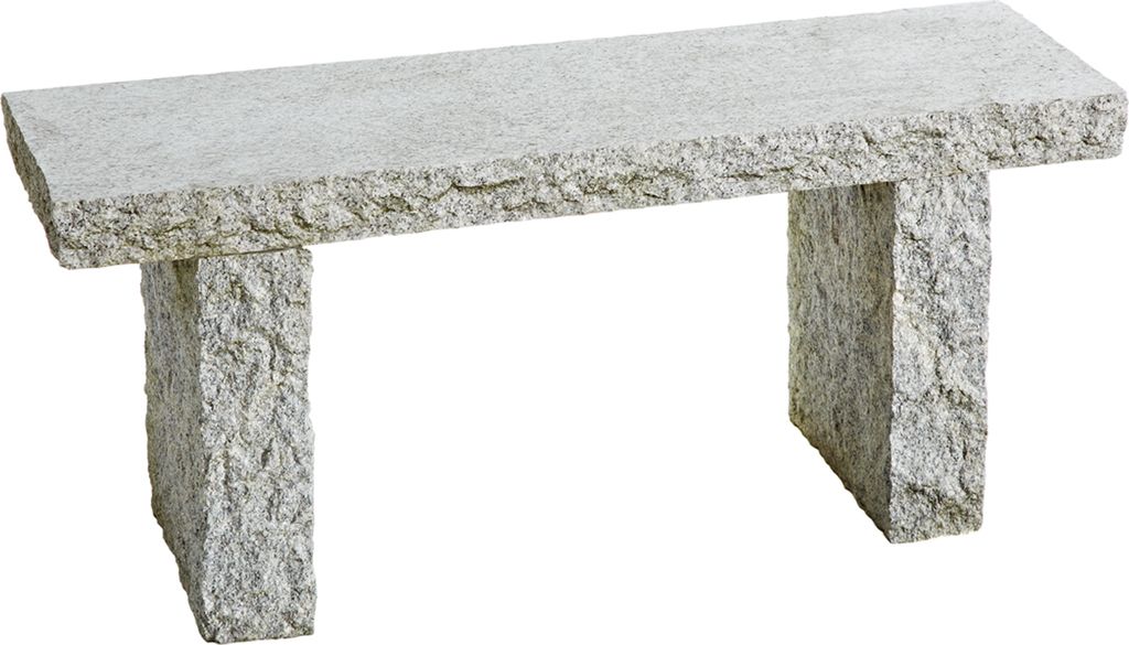 Dehner Gartenbank, 2-Sitzer, ca. 100 x 30 x 44 cm, Granit, Produktbild 
