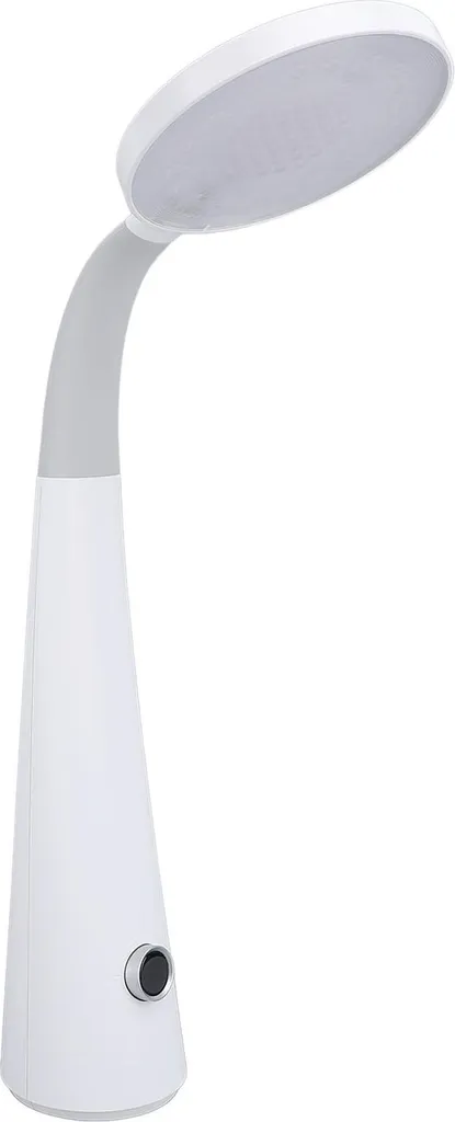 Lampe de bureau LED rechargeable sans fil avec col réglable blanc - L302