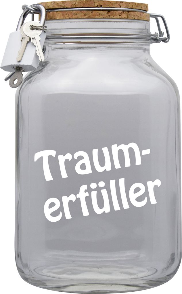 Spardose Geld Geschenk Ideen Traumerfüller Transparent Produktbild 