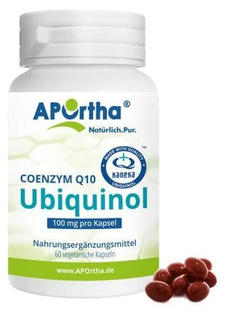 Kaneka Ubiquinol 100mg Aportha Coenzyme Q10 - 60 Gélules Végétales