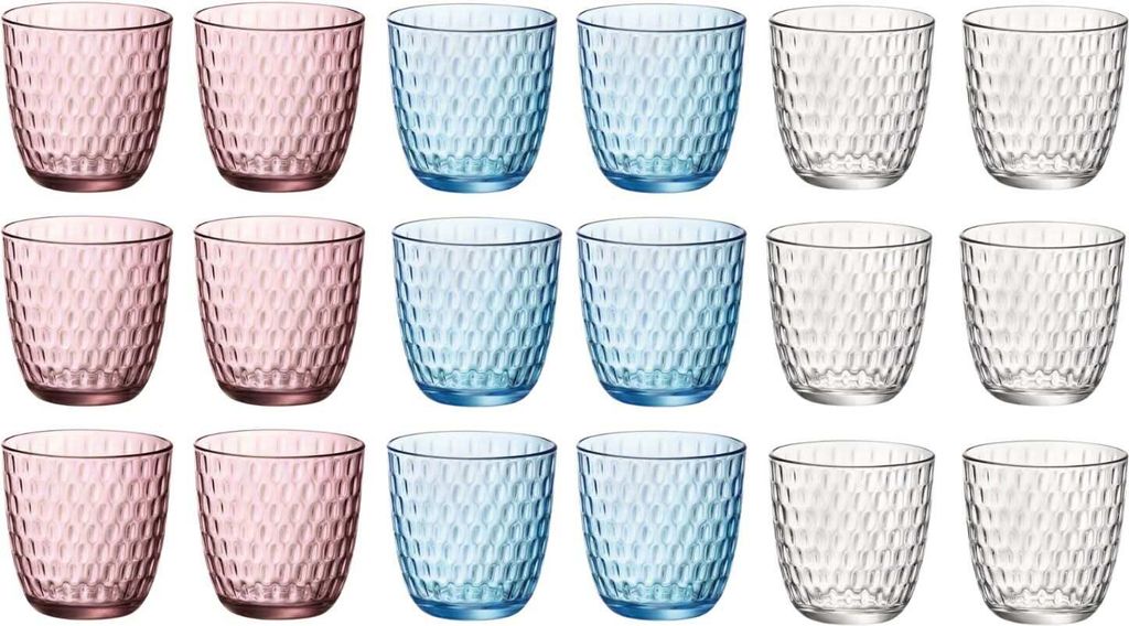 Bormioli Rocco Kleurrijke waterglazen - Set "Slot" - 18 Productafbeelding 