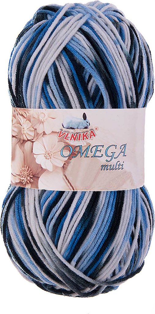 100g Strickgarn Omega multi Häkelgarn Acrylwolle Klassikgarn Wolle