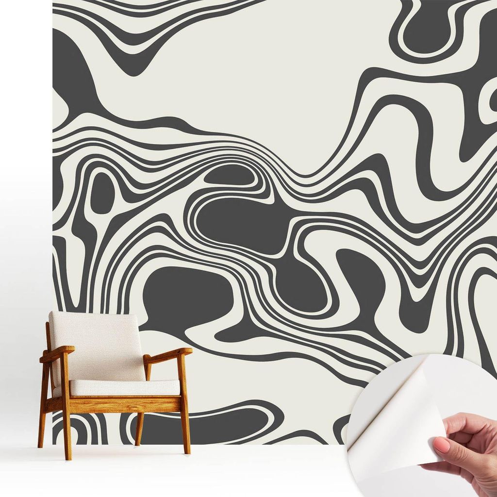Fototapete selbstklebend - 250x250 cm - Tapete - Wandtapete - Wandbilder - Klebefolie - Dekofolie - Tapete Folie - Wand - Dekoration - Wohnzimmer -...