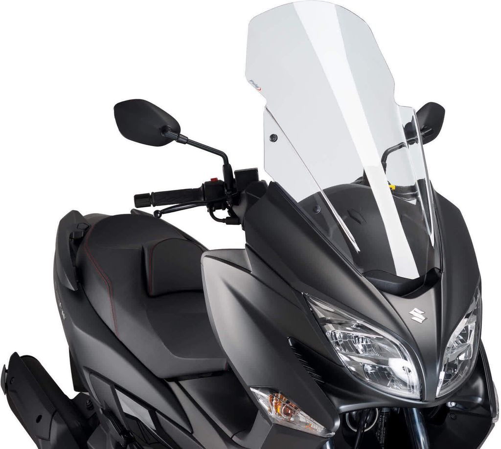 PUIG 9973W Windschutzscheibe V-Tech Line Touring passend fuer SUZUKI BURGMAN 400 Transparent
