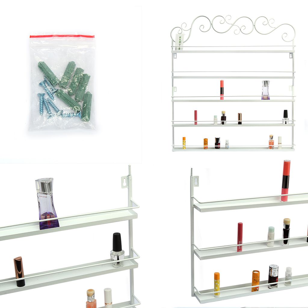 Nagellack-Organizer Mit 5 Ebenen, Acryl & Kunststoff – Stabiler Stand, Ca. 31x20,8x15,5 Cm, Weiß