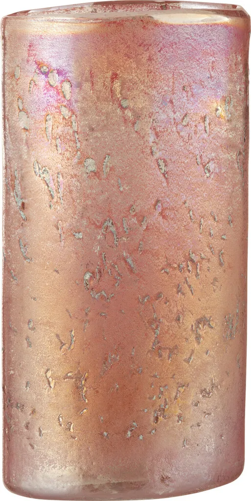 J-Line Vase Ovale en Verre Rose Mélange Large pour Décoration Design