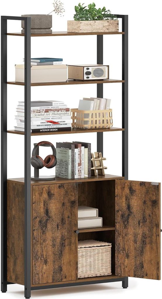 Songmics Bücherregal Standregal Metallrahmen Verstellbar Produktbild 