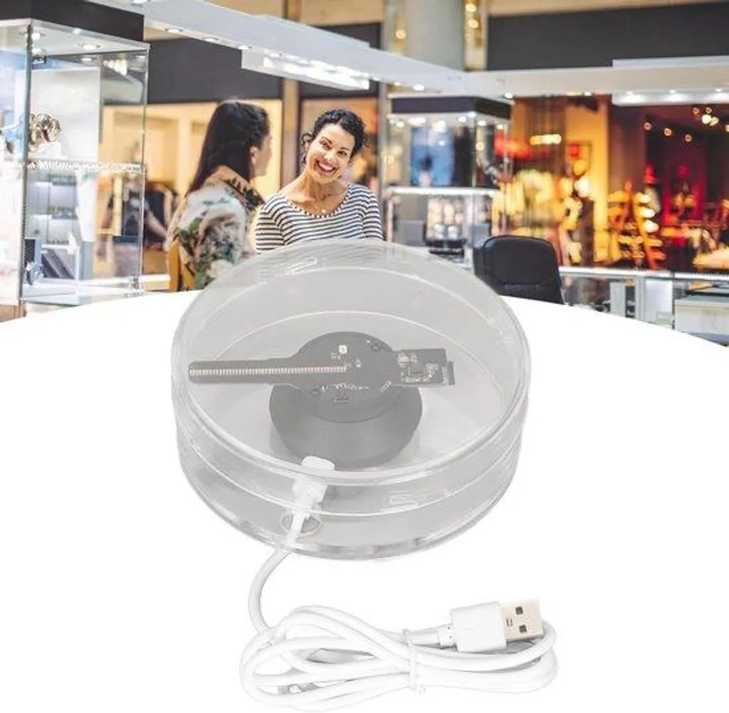 Ventilateur Holographique 3D WiFi 1080p - Affichage LED Publicitaire