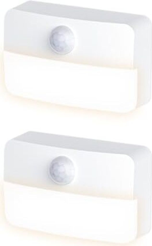 Dongker -Nachtlicht -Bewegungssensor, Pack 2 Batterieanbatterigter LED -Klebstoff -Kinderzimmer, Schlafzimmer, Treppe, Flur, Küche (Batterien nich...
