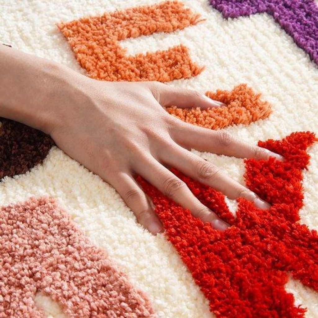 Beige Antislip-Badmat 50 x 80 cm