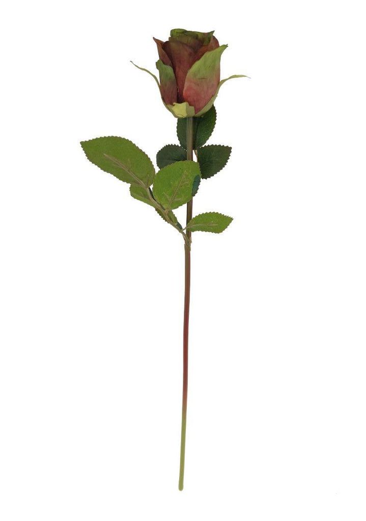 2474U Künstliche Rose Farbverlauf Grün-Lila 50 cm, edle Produktbild 